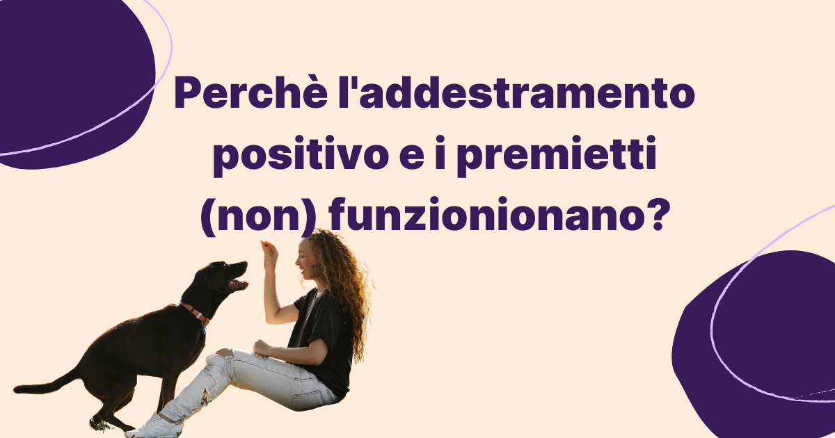 Perchè l’addestramento positivo e i premietti (non) funzionionano?
